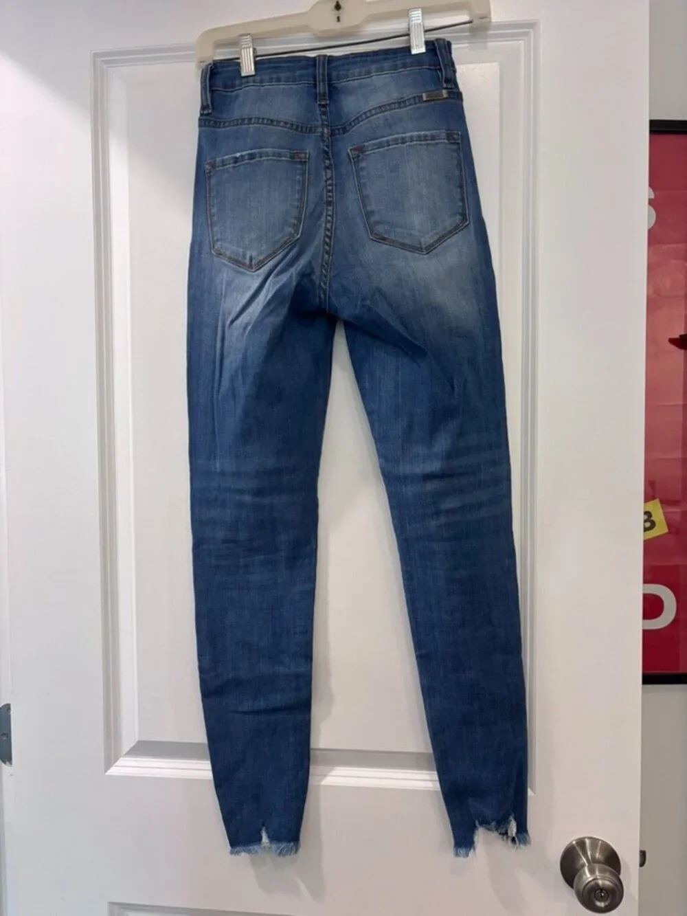 KanCan High Rise Distressed Blue Jeans - Picture 5 of 7